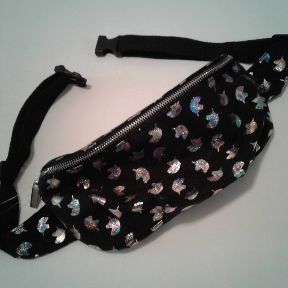 🌺 NWT Rainbow Unicorn Print Multi Use Waistpack - Picture 5 of 8